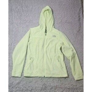 The North Face Women's Oso Full Zip Hooded Fleece Jacket Bright Green Size M